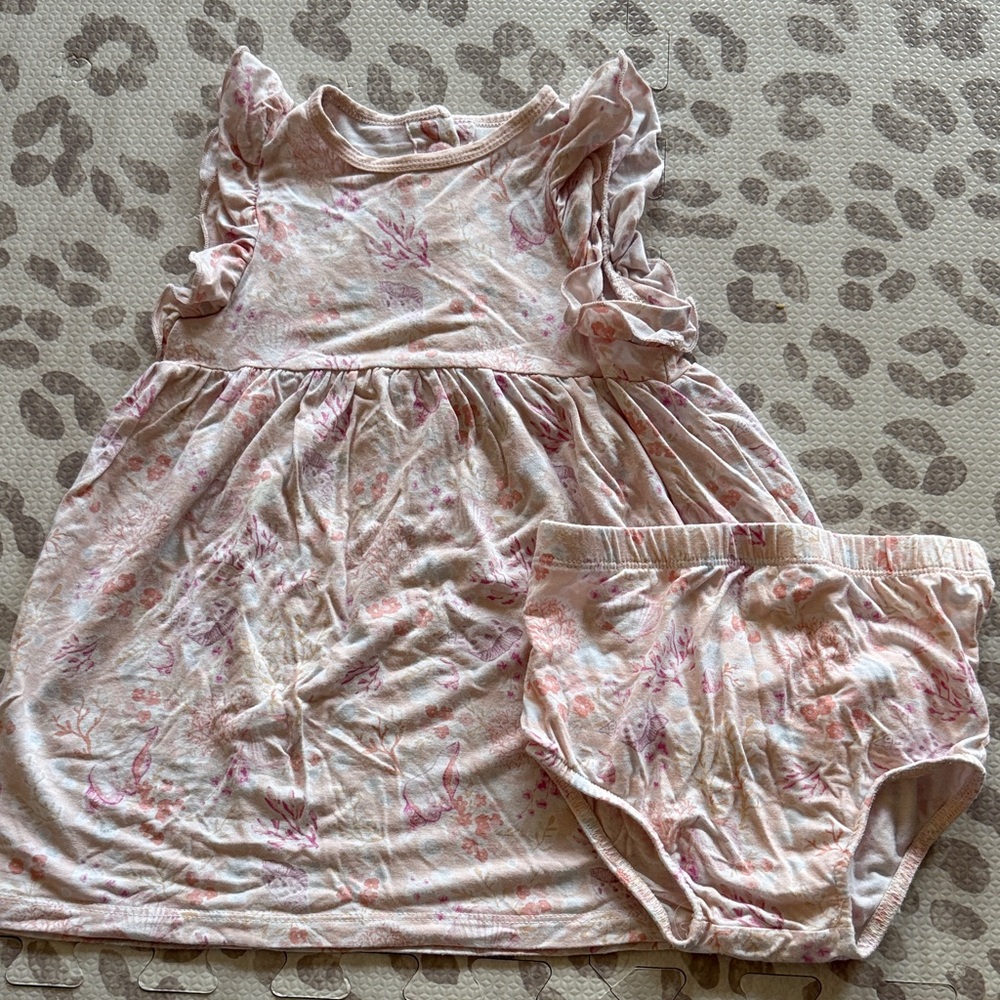 Magnetic Me Floral Baby Dress with Bloomers